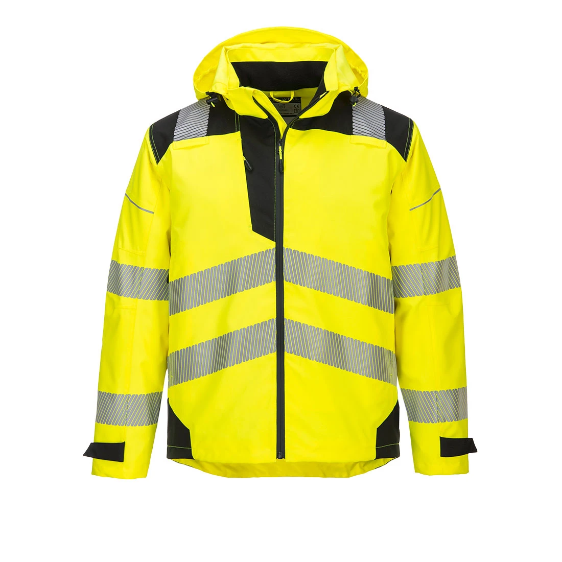 PW3 Hi-Vis Extreme Rain Jacket Yellow/Black