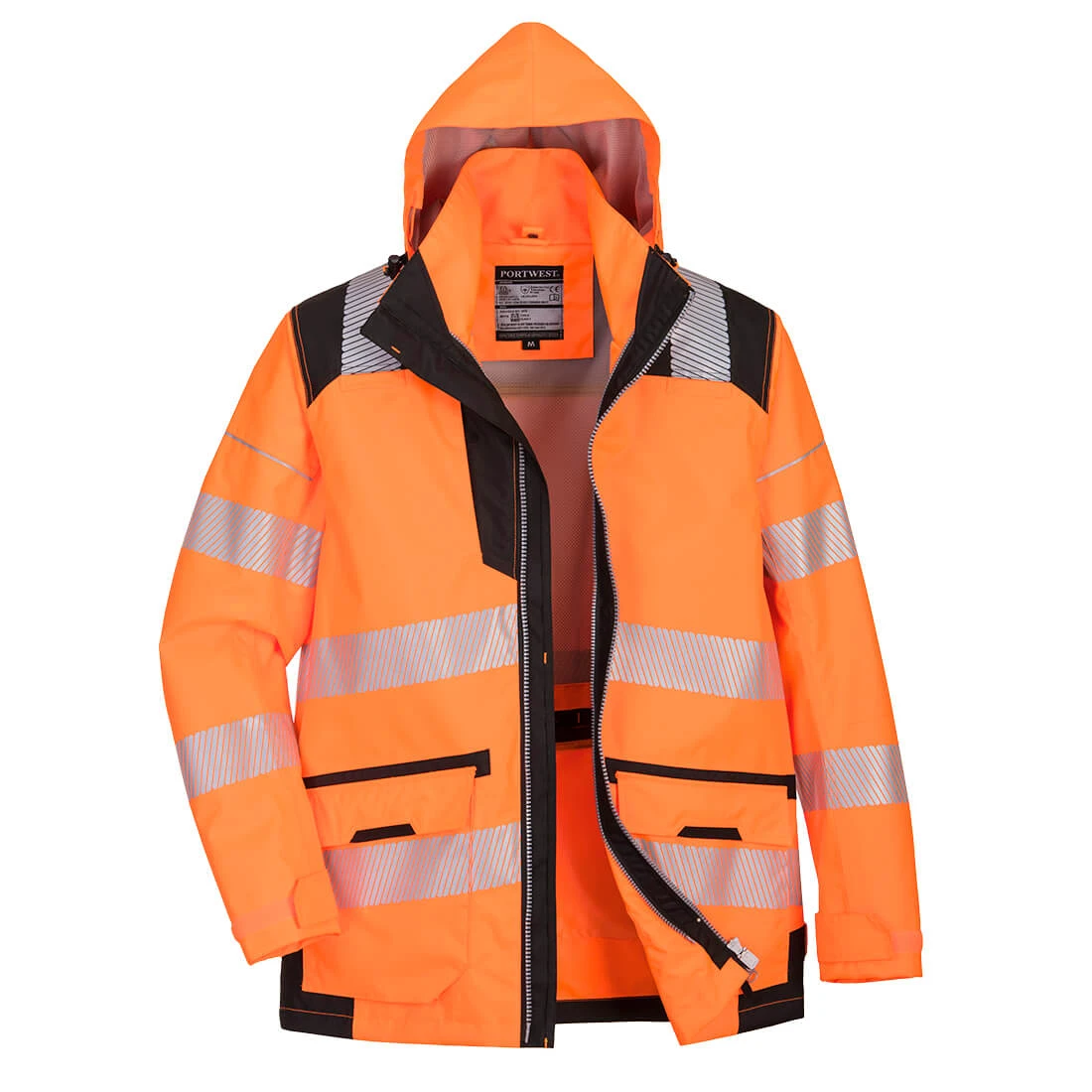 PW3 Hi-Vis Breathable 5-in-1 Jacket Orange/Black PW3 Hi-Vis Breathable 5-in-1 Jacket Orange/Black
