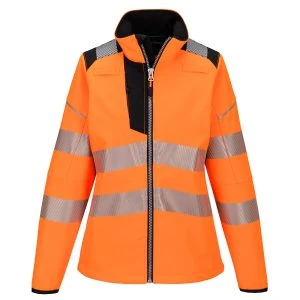 PW3 Hi-Vis Women's Softshell (3L) Orange/Black