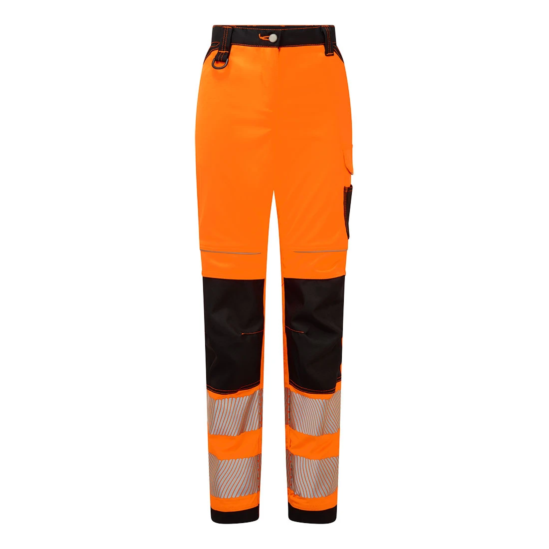 PW3 Hi-Vis Women's Stretch Work Trousers Orange/Black PW3 Hi-Vis Women's Stretch Work Trousers Orange/Black
