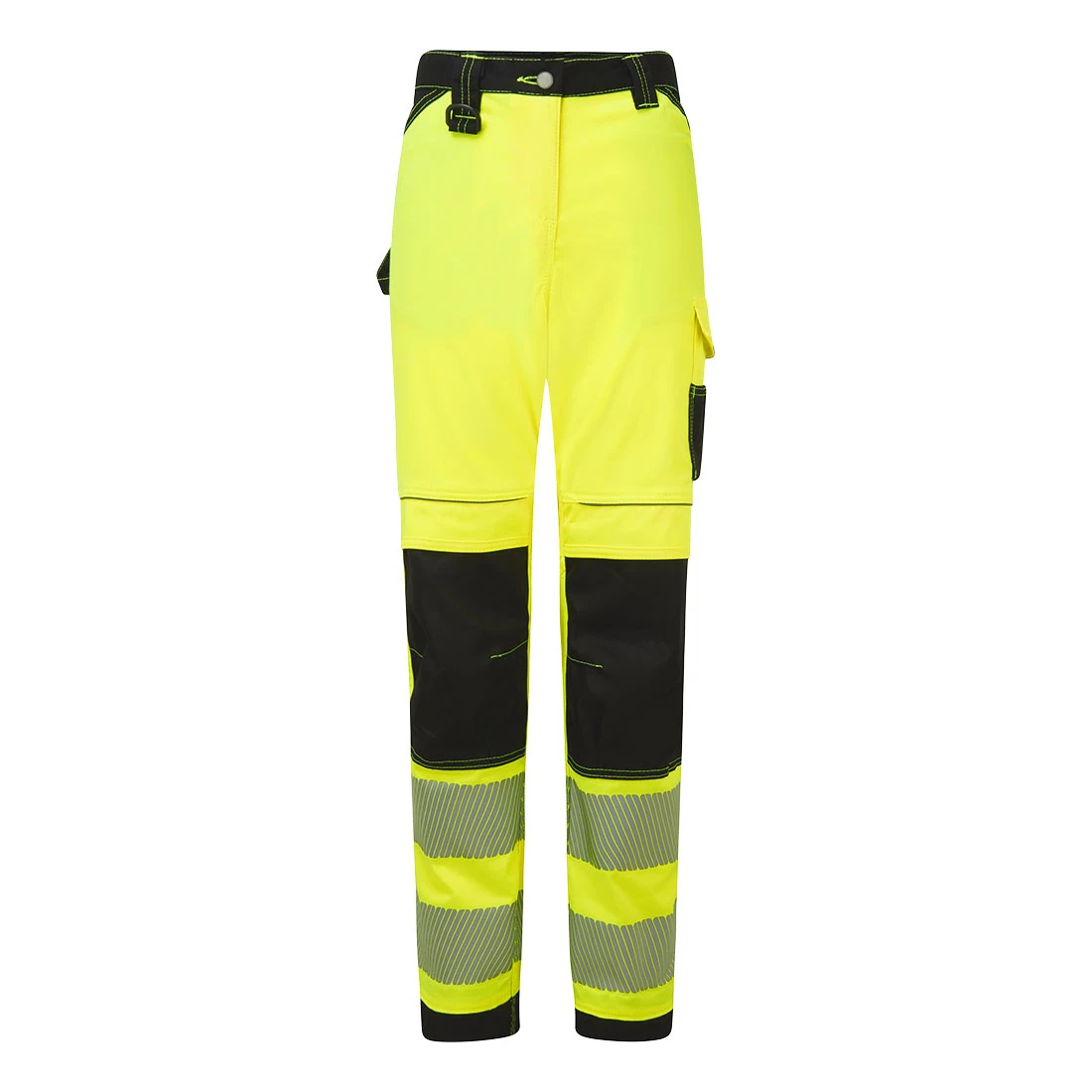 PW3 Hi-Vis Women's Stretch Work Trousers Yellow/Black