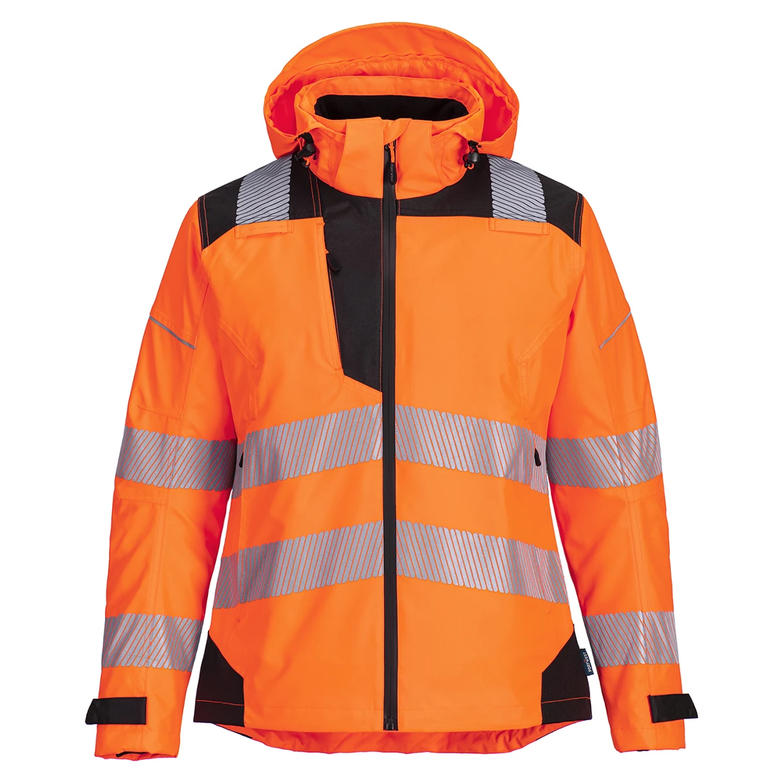 PW3 Hi-Vis Women's Rain Jacket Orange/Black