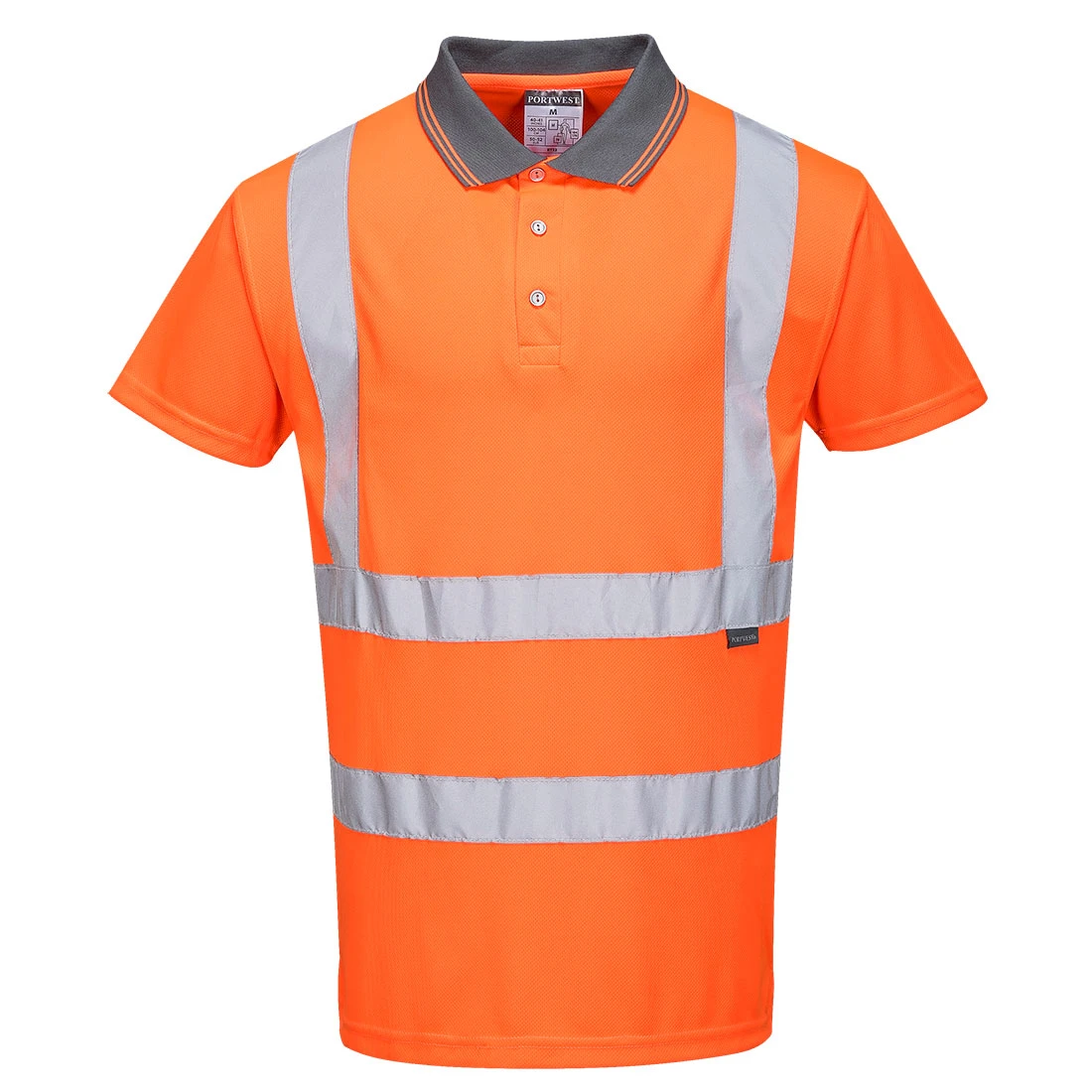 Hi-Vis Polo Shirt S/S Orange