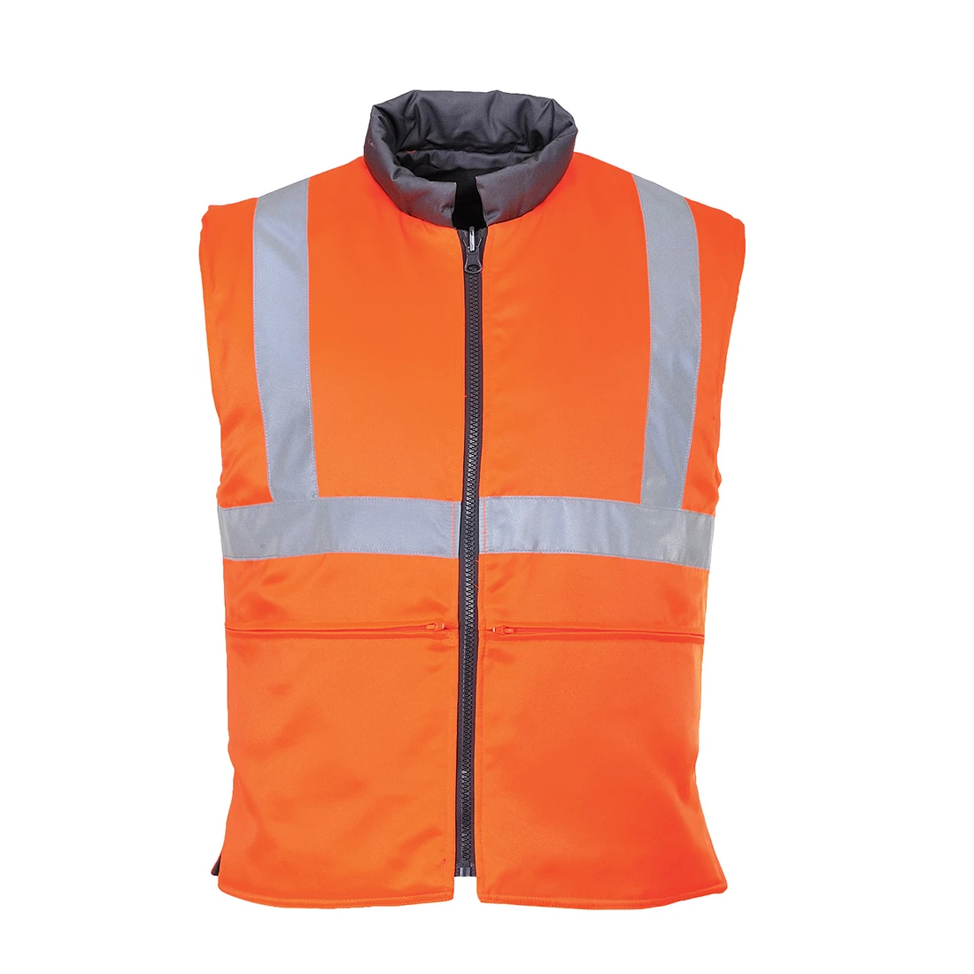Hi-Vis Reversible Bodywarmer Orange