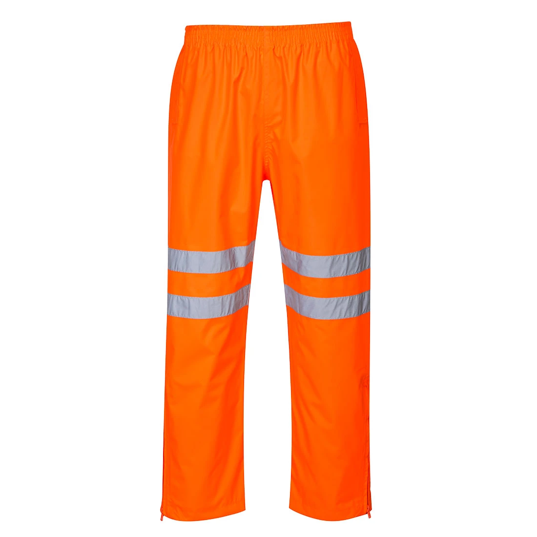 Hi-Vis Breathable Rain Trousers Orange Hi-Vis Breathable Rain Trousers Orange