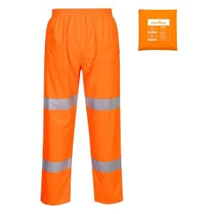 Hi-Vis Lightweight Packable Trousers Orange