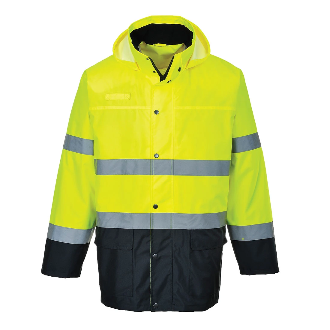 Hi-Vis Contrast Rain Lite Traffic Jacket Yellow/Navy