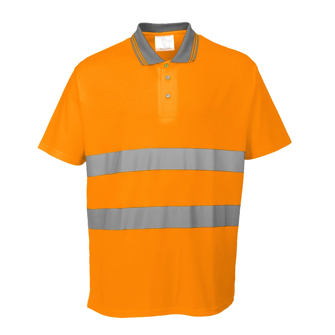 Hi-Vis Cotton Comfort Polo Shirt S/S Orange