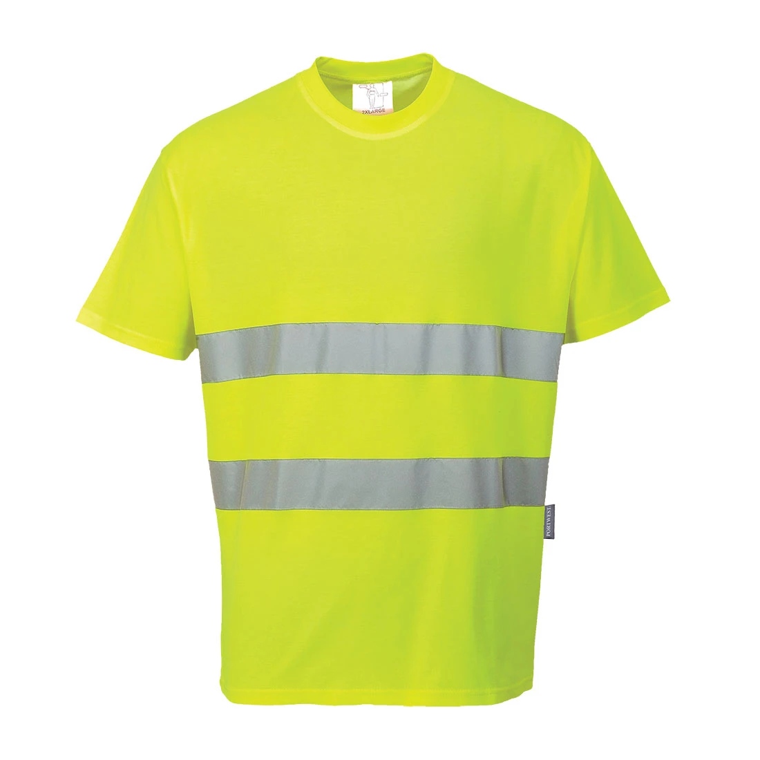 Hi-Vis Cotton Comfort T-Shirt S/S Yellow