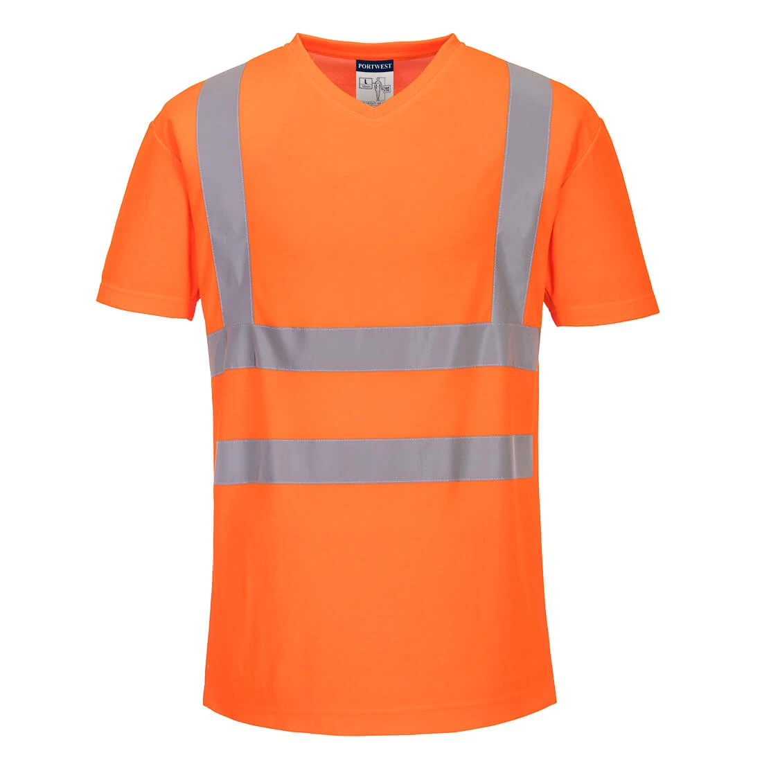 Hi-Vis Cotton Comfort Mesh Insert T-Shirt S/S Orange