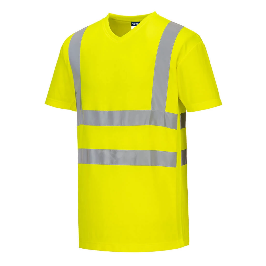 Hi-Vis Cotton Comfort Mesh Insert T-Shirt S/S Yellow