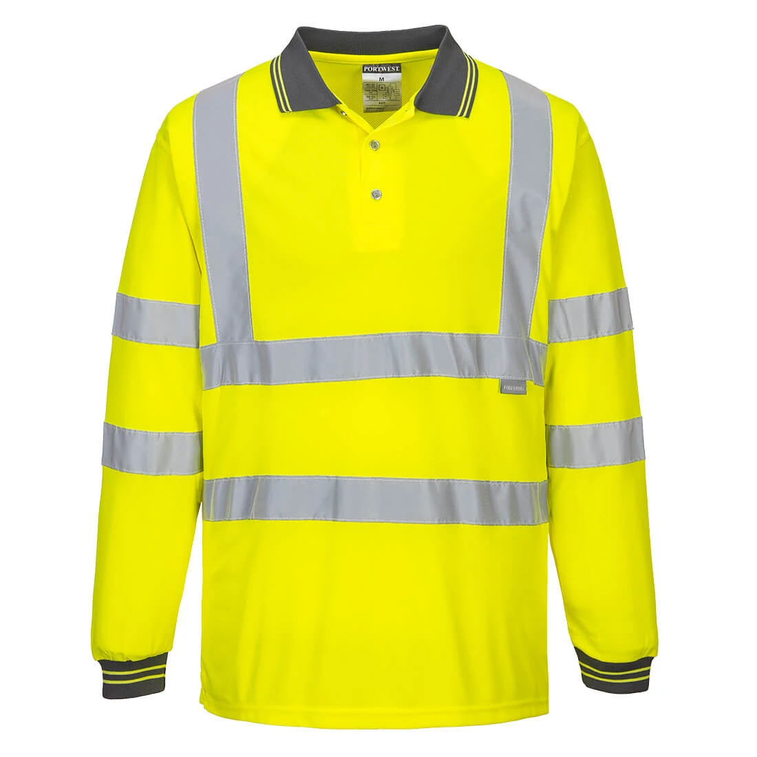 Hi-Vis Polo Shirt L/S Yellow