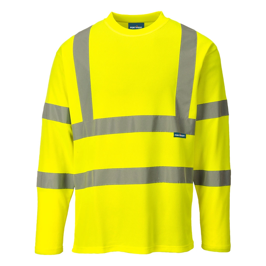 Hi-Vis Cotton Comfort T-Shirt L/S Yellow