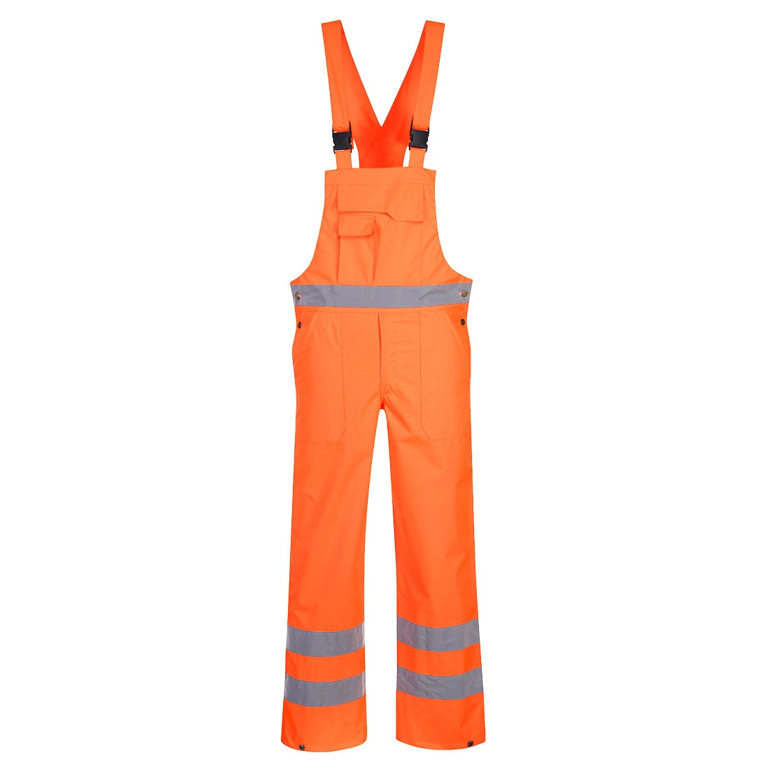 Hi-Vis Breathable Rain Bib and Brace Orange