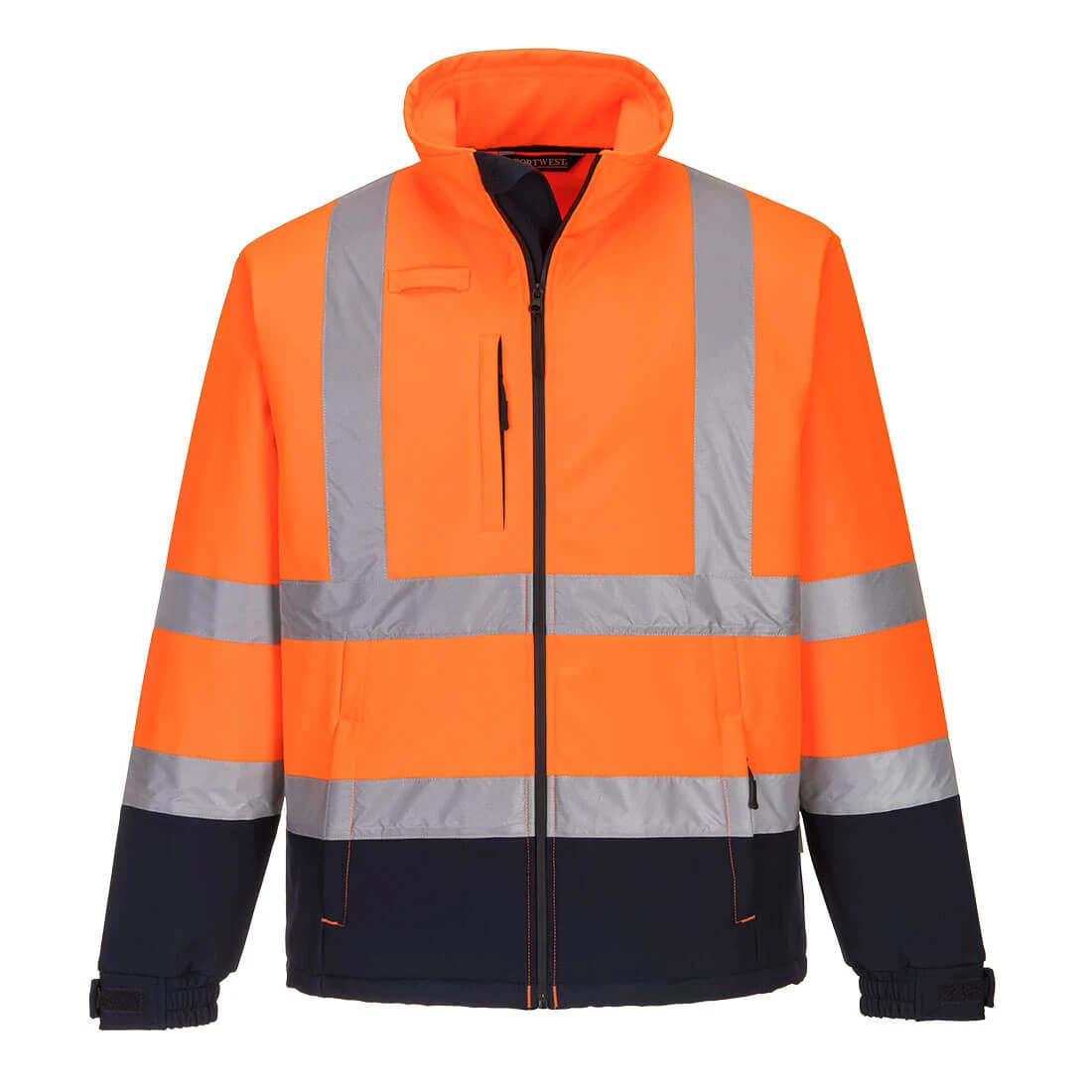 Hi-Vis Contrast Softshell (3L) Orange/Navy Hi-Vis Contrast Softshell (3L) Orange/Navy