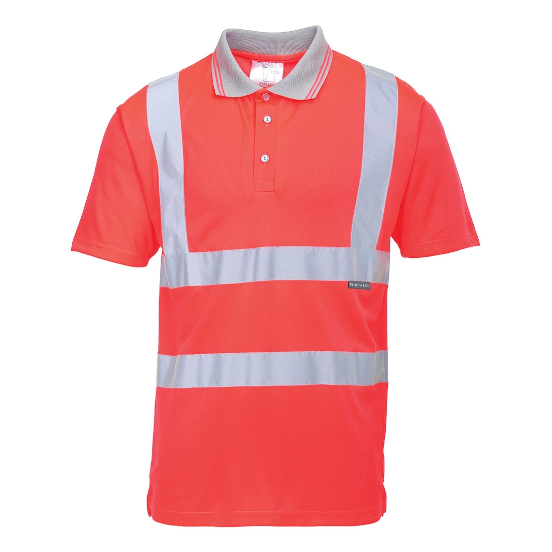 Hi-Vis Polo Shirt S/S Red