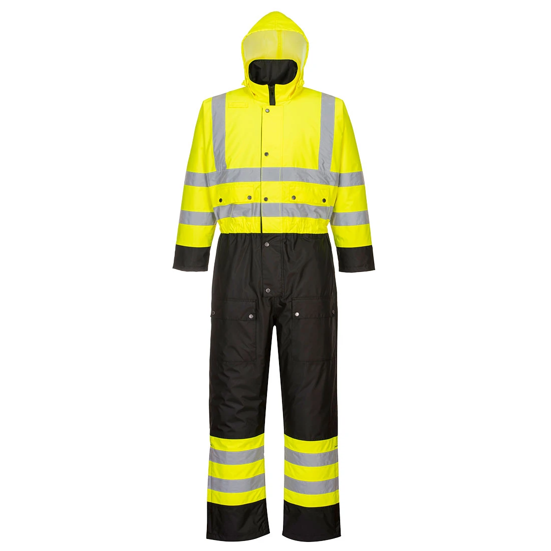 Hi-Vis Contrast Winter Coverall Yellow/Black