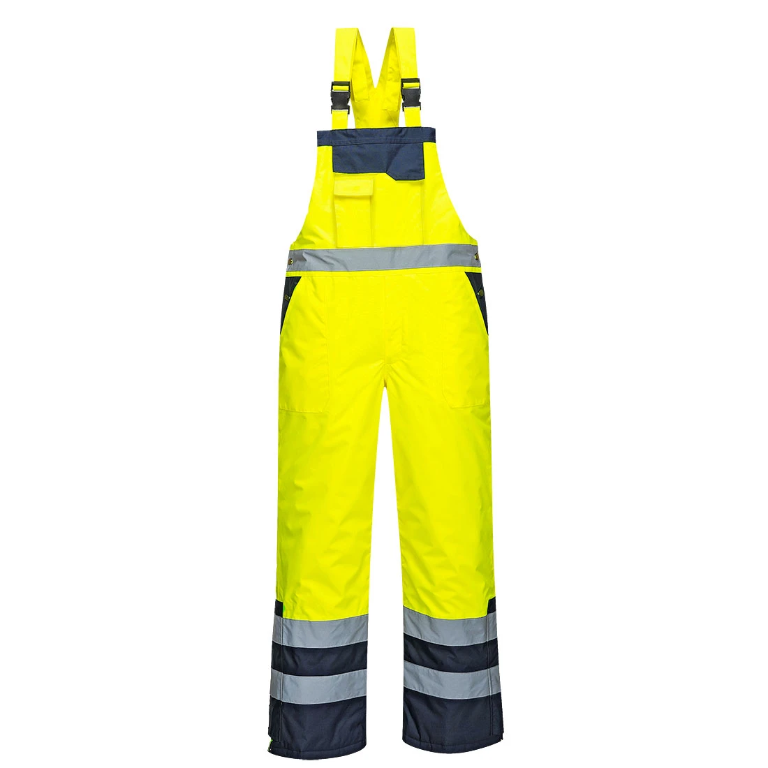 Hi-Vis Contrast Winter Bib and Brace Yellow