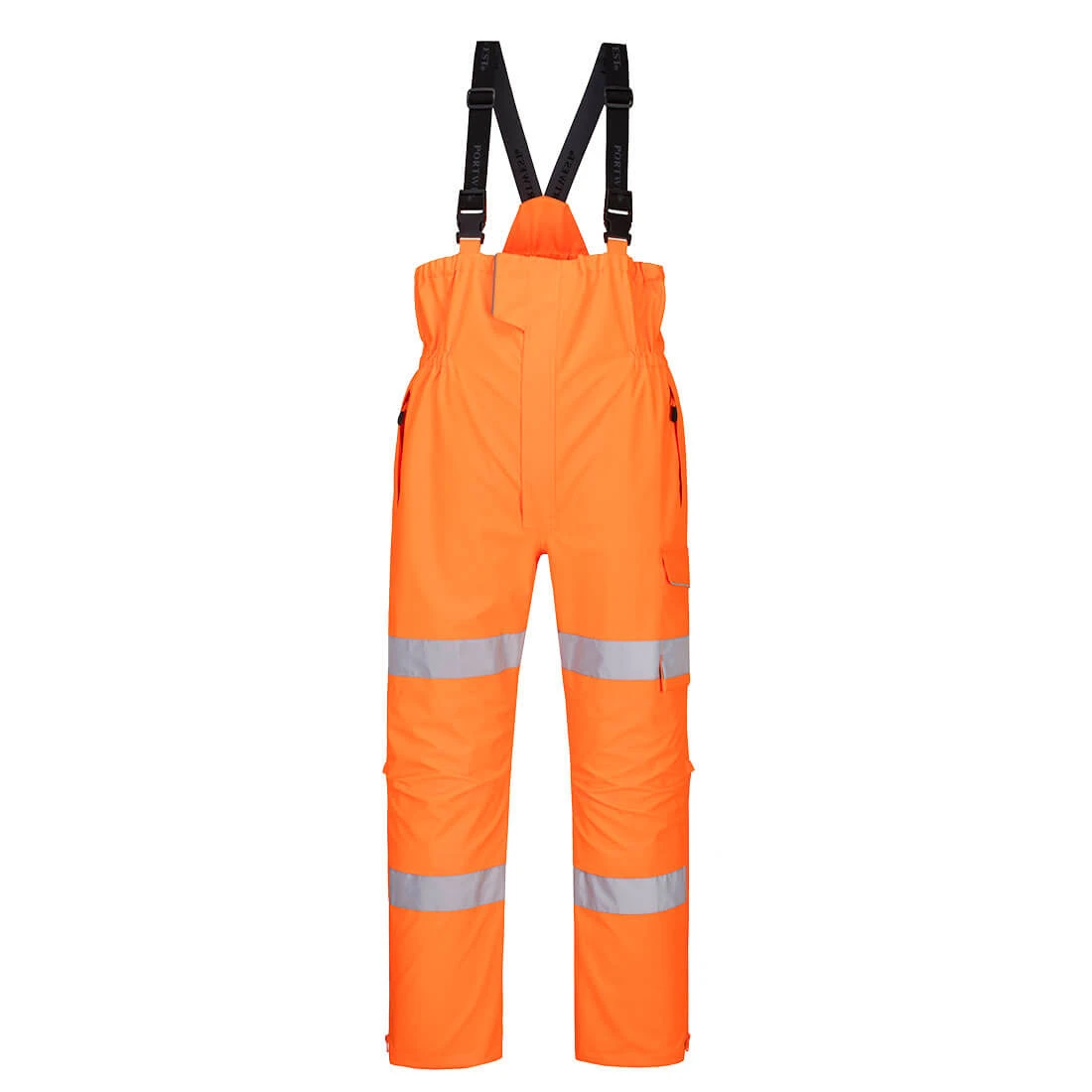 Hi-Vis Extreme Rain Bib and Brace Orange Hi-Vis Extreme Rain Bib and Brace Orange
