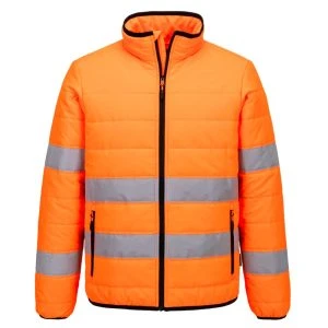 Hi-Vis Baffle Jacket Orange/Black