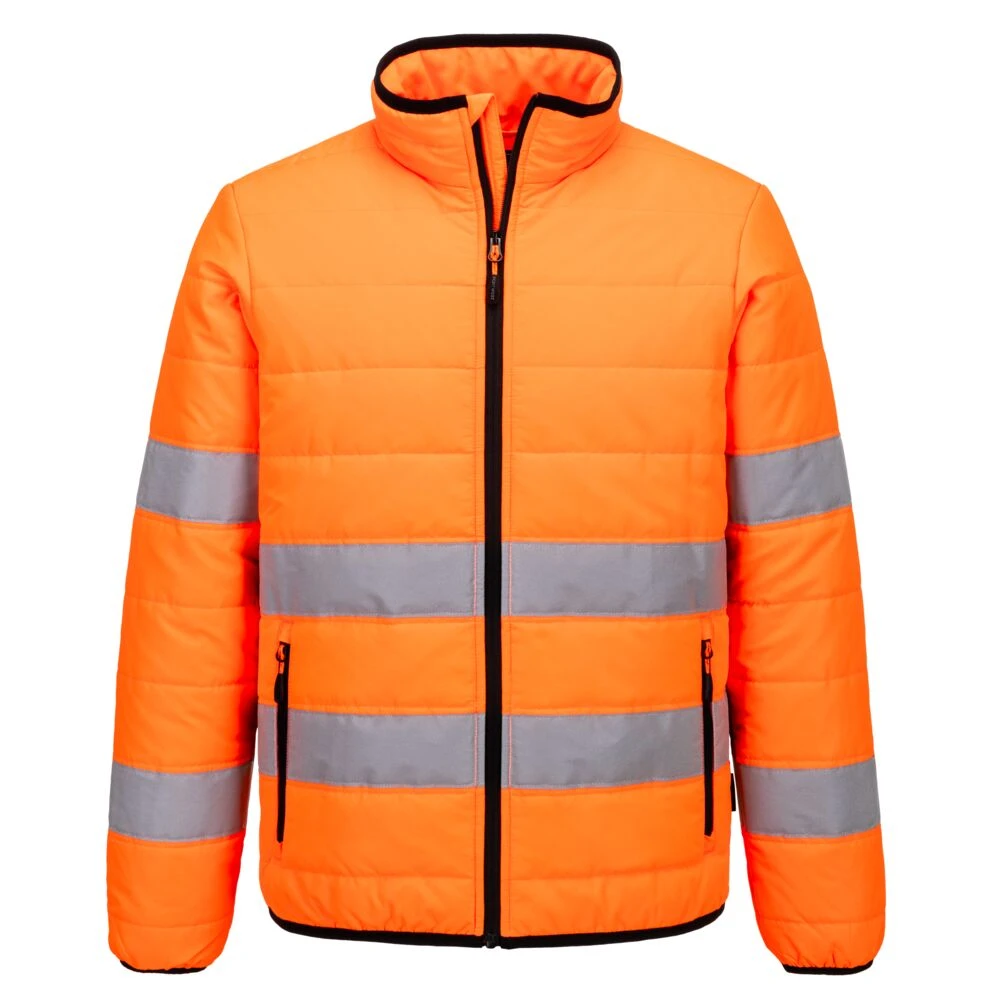 Hi-Vis Baffle Jacket Orange/Black