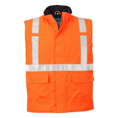 Bizflame Rain Hi-Vis FR Bodywarmer Orange Bizflame Rain Hi-Vis FR Bodywarmer Orange