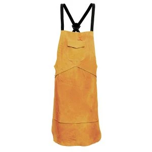 FR Leather Welding Apron Tan