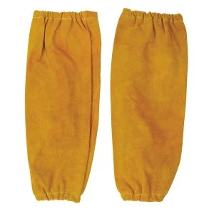 FR Leather Welding Sleeves Tan