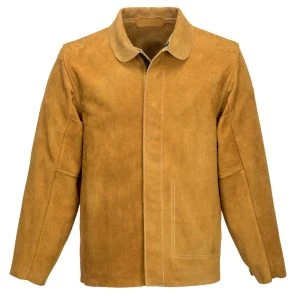 FR Leather Welding Jacket Tan