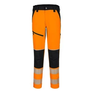 PW3 Hi-Vis Stretch Trouser Orange/Black