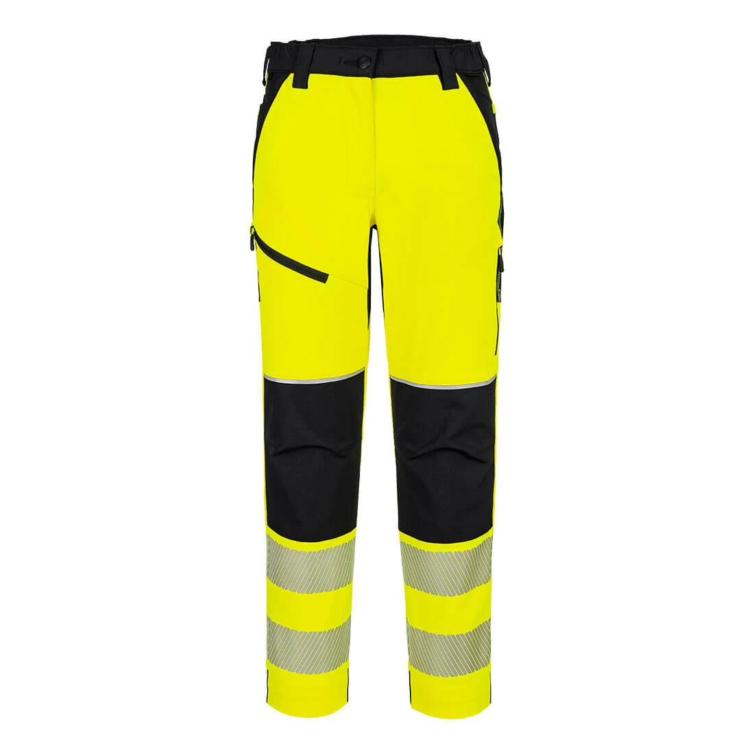 PW3 Hi-Vis Women's Stretch Trouser Yellow/Black
