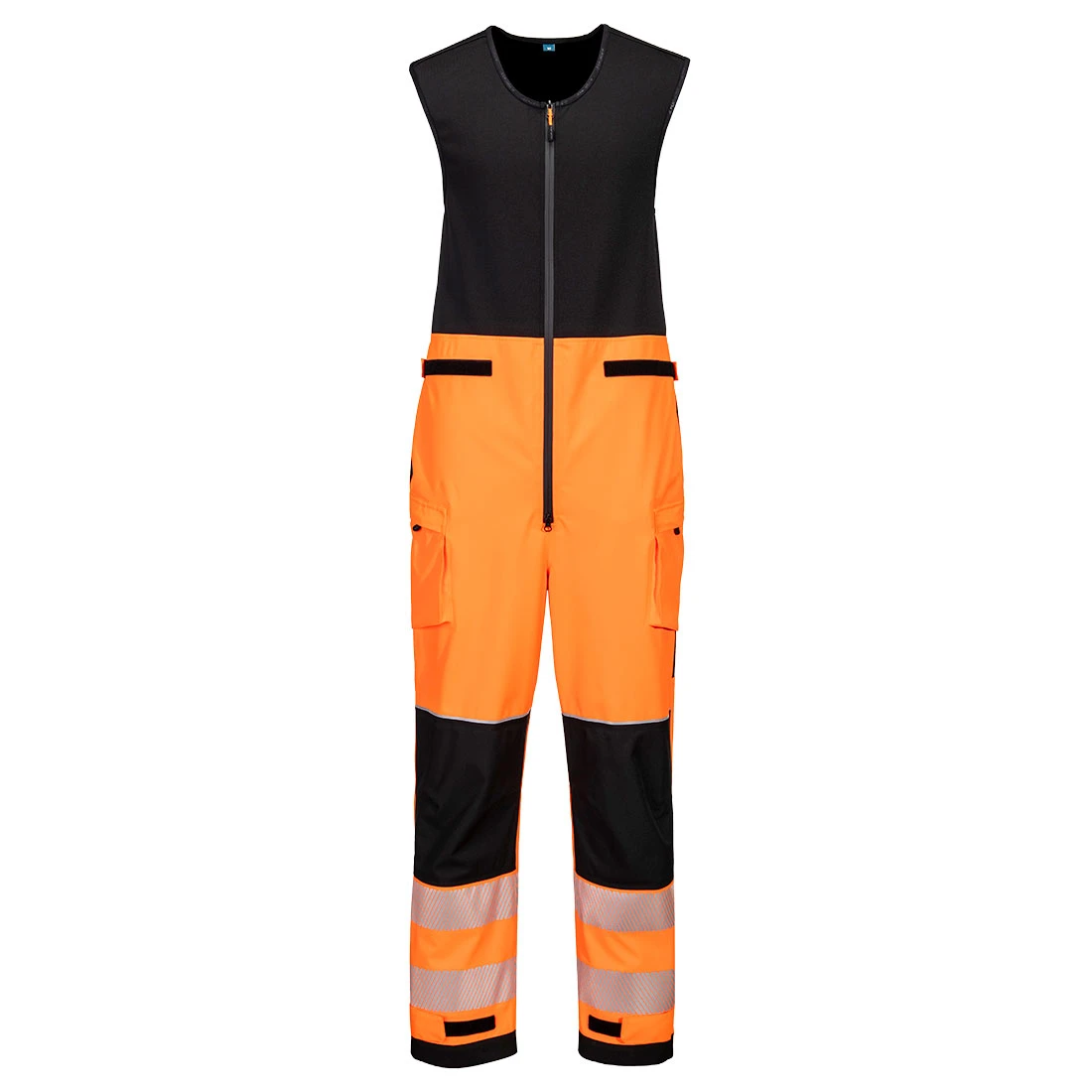 PW3 Hi-Vis Rain Salopettes (3L) Orange/Black