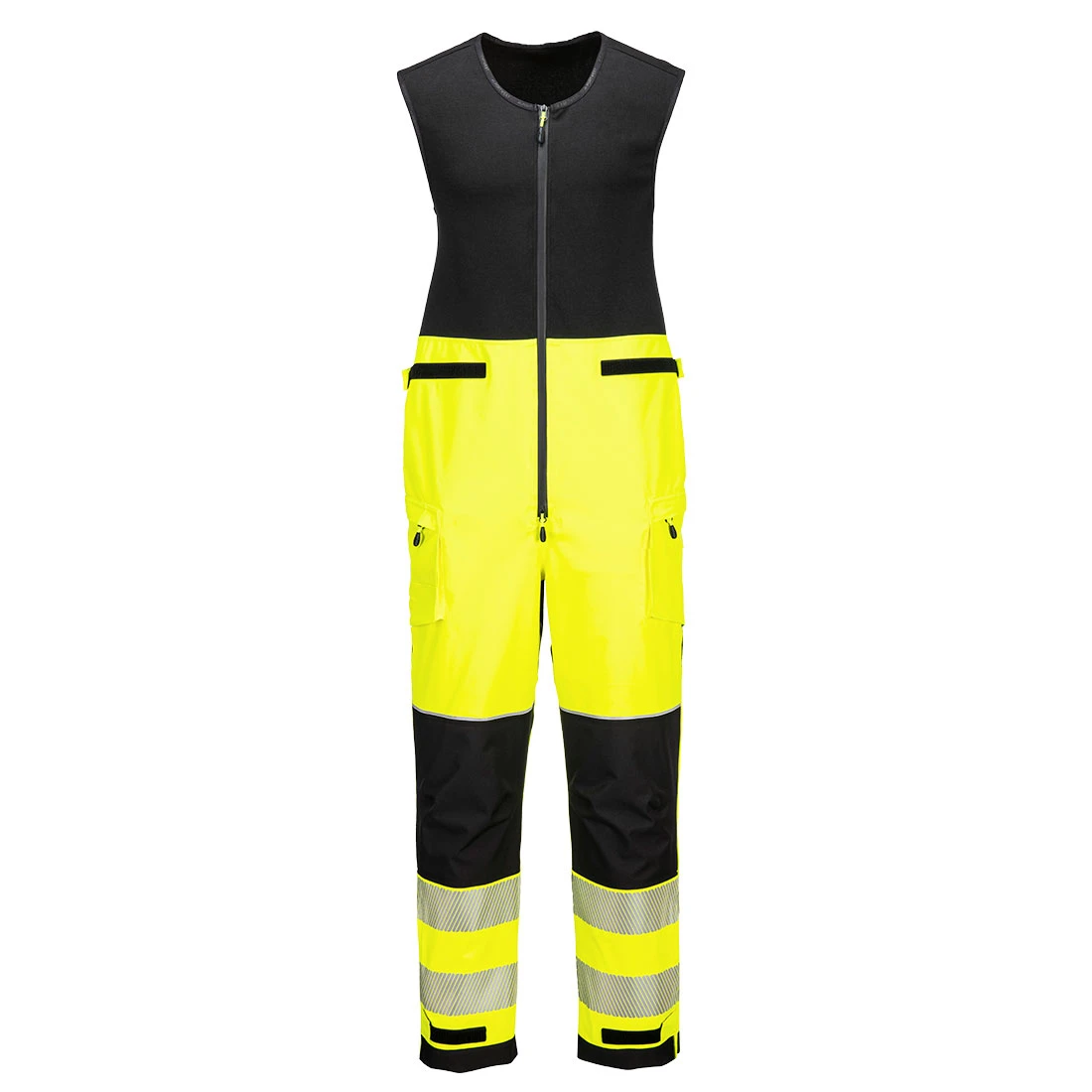 PW3 Hi-Vis Rain Salopettes (3L) Yellow/Black