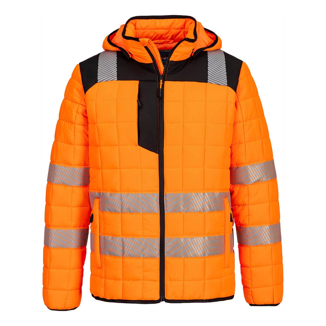 PW3 Hi-Vis Square Baffle Jacket Orange/Black