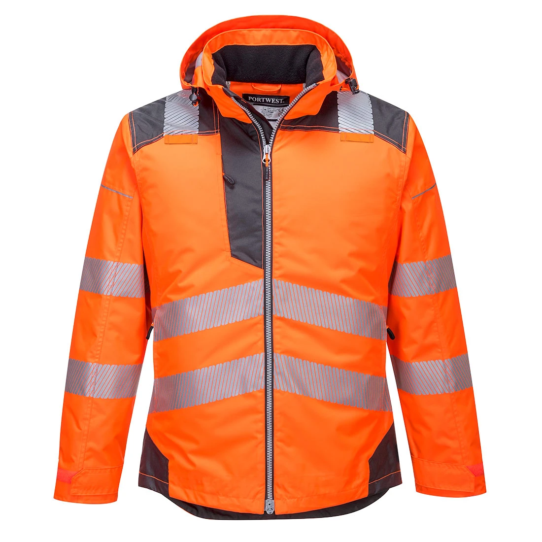 PW3 Hi-Vis Winter Jacket Orange/Grey