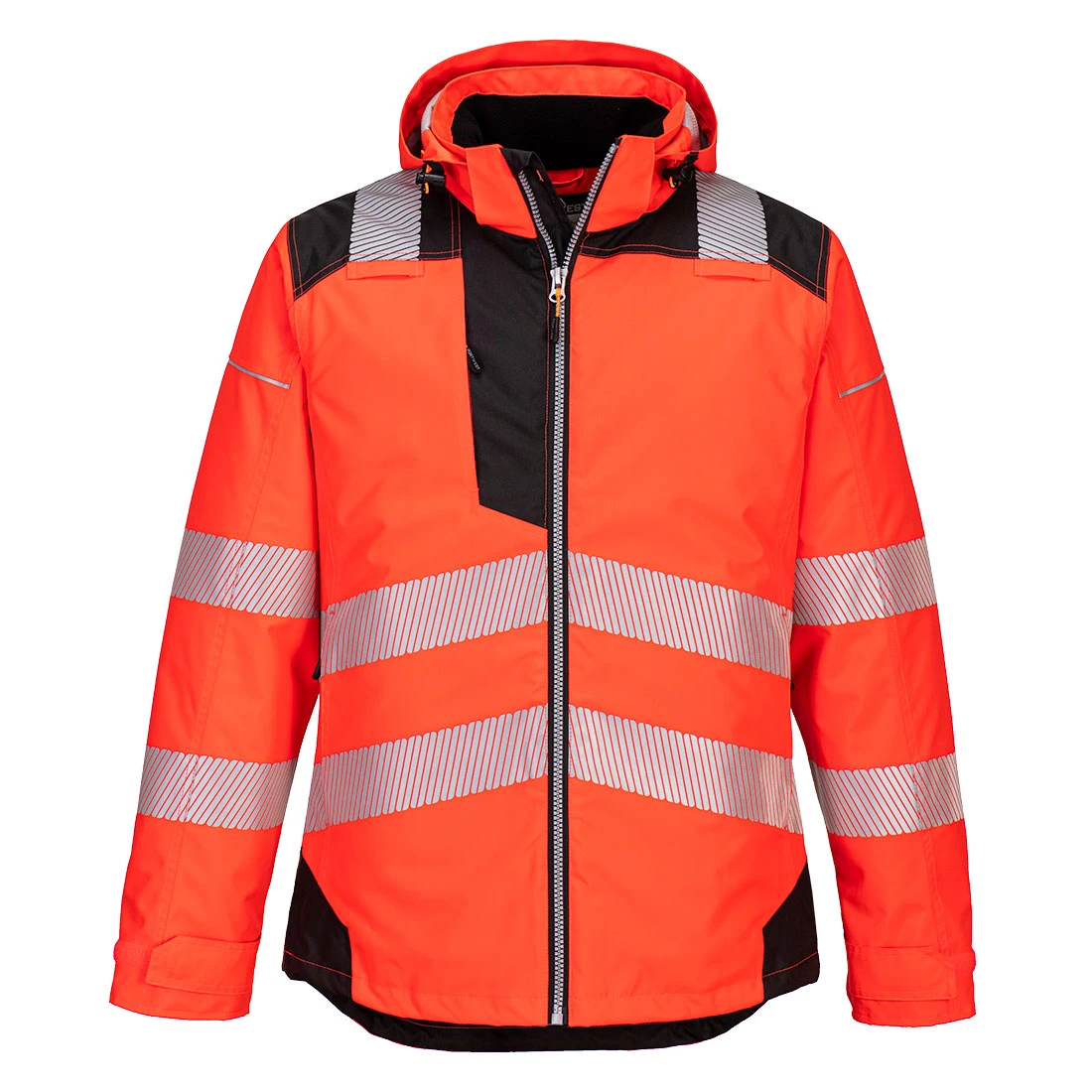 PW3 Hi-Vis Winter Jacket Red/Black