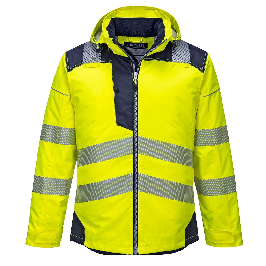 PW3 Hi-Vis Winter Jacket Yellow/Navy