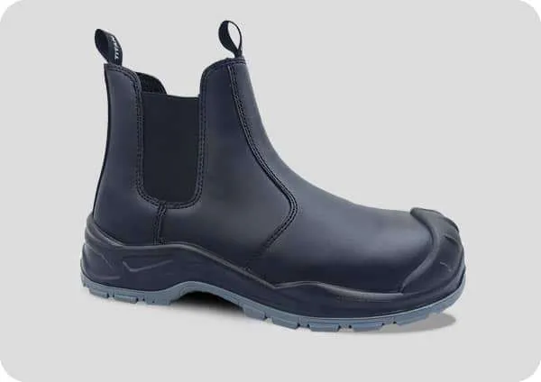 Titan Dealer Black Boot Titan black leather slip-on dealer safety boot