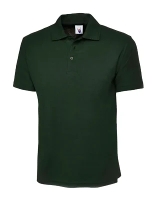 UC101 bottle green classic polo shirt, short sleeve