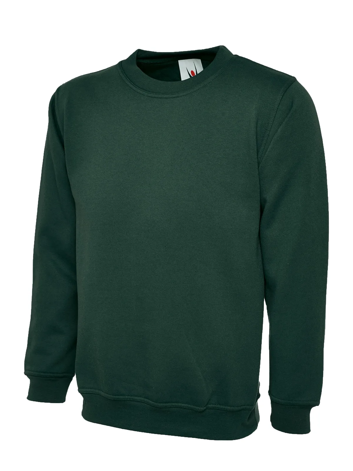 Uneek UC203 Green Sweatshirt Uneek UC203 premium crew neck sweatshirt in bottle green