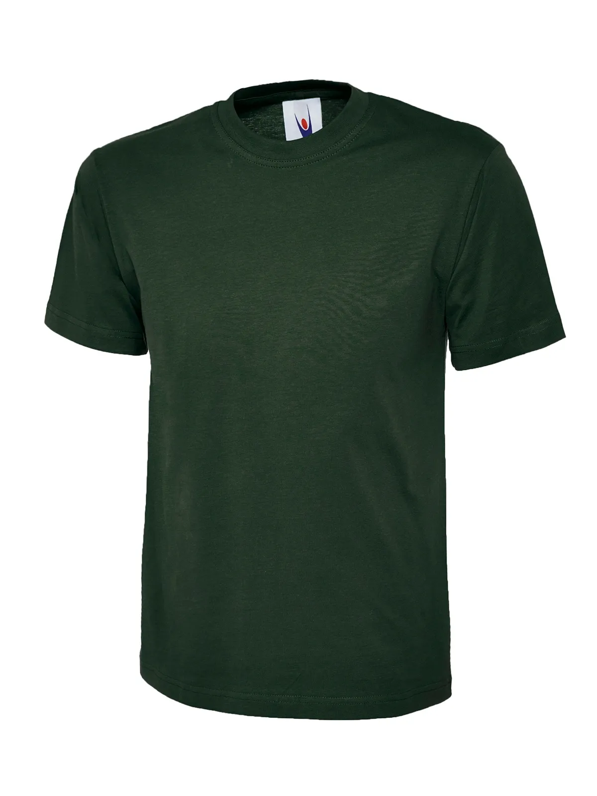 Uneek UC302 Green T-Shirt Uneek UC302 crew neck t-shirt in bottle green with chest pocket