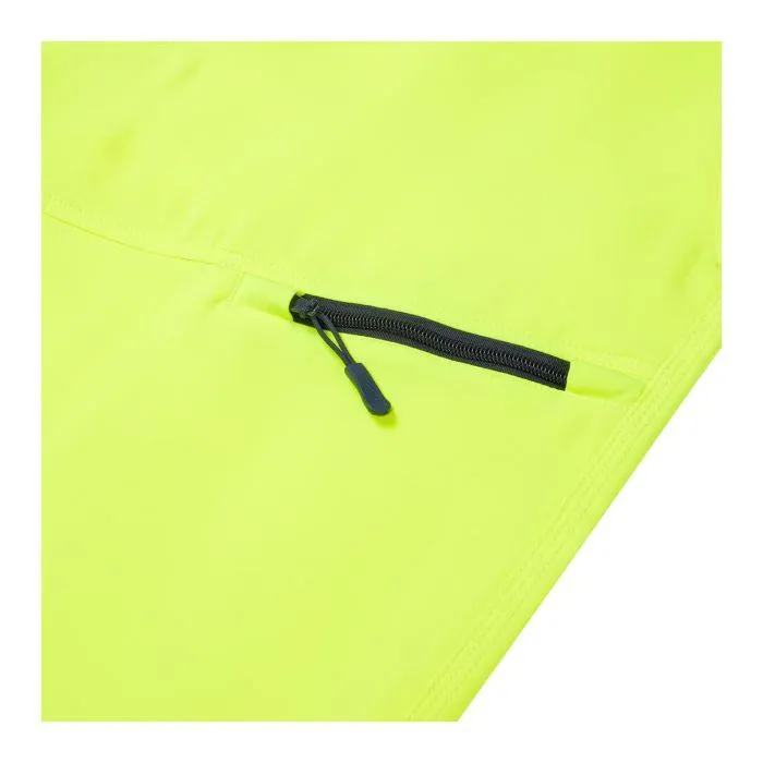 Blue Sphere yellow hi-vis eco CoolAir stretch trousers zip pocket detail