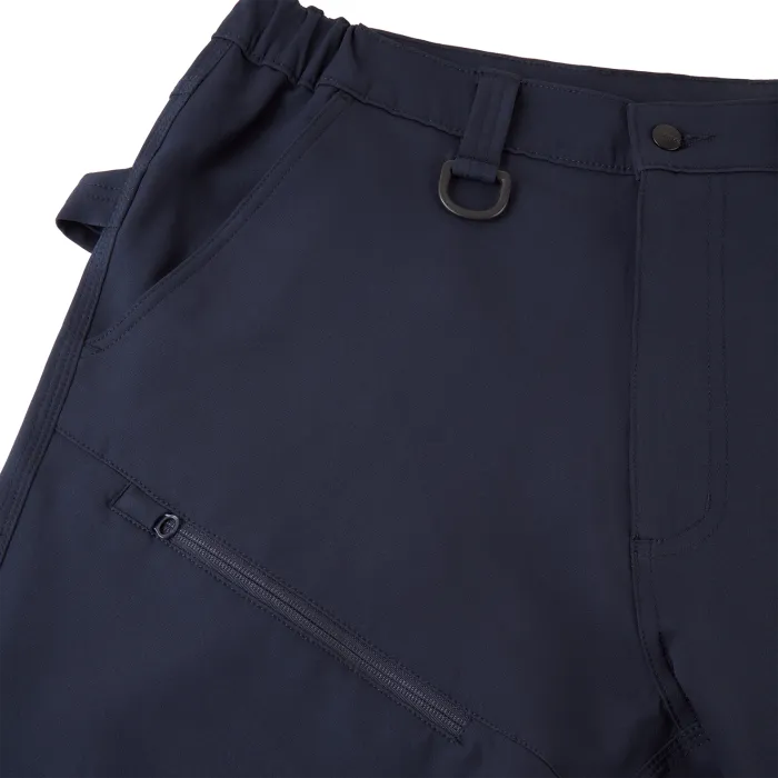 System eco 4-way stretch navy service trouser pocket and D-hook detail