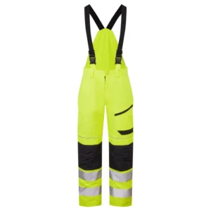 Systems hi-vis eco thermal waterproof bib and brace trouser front