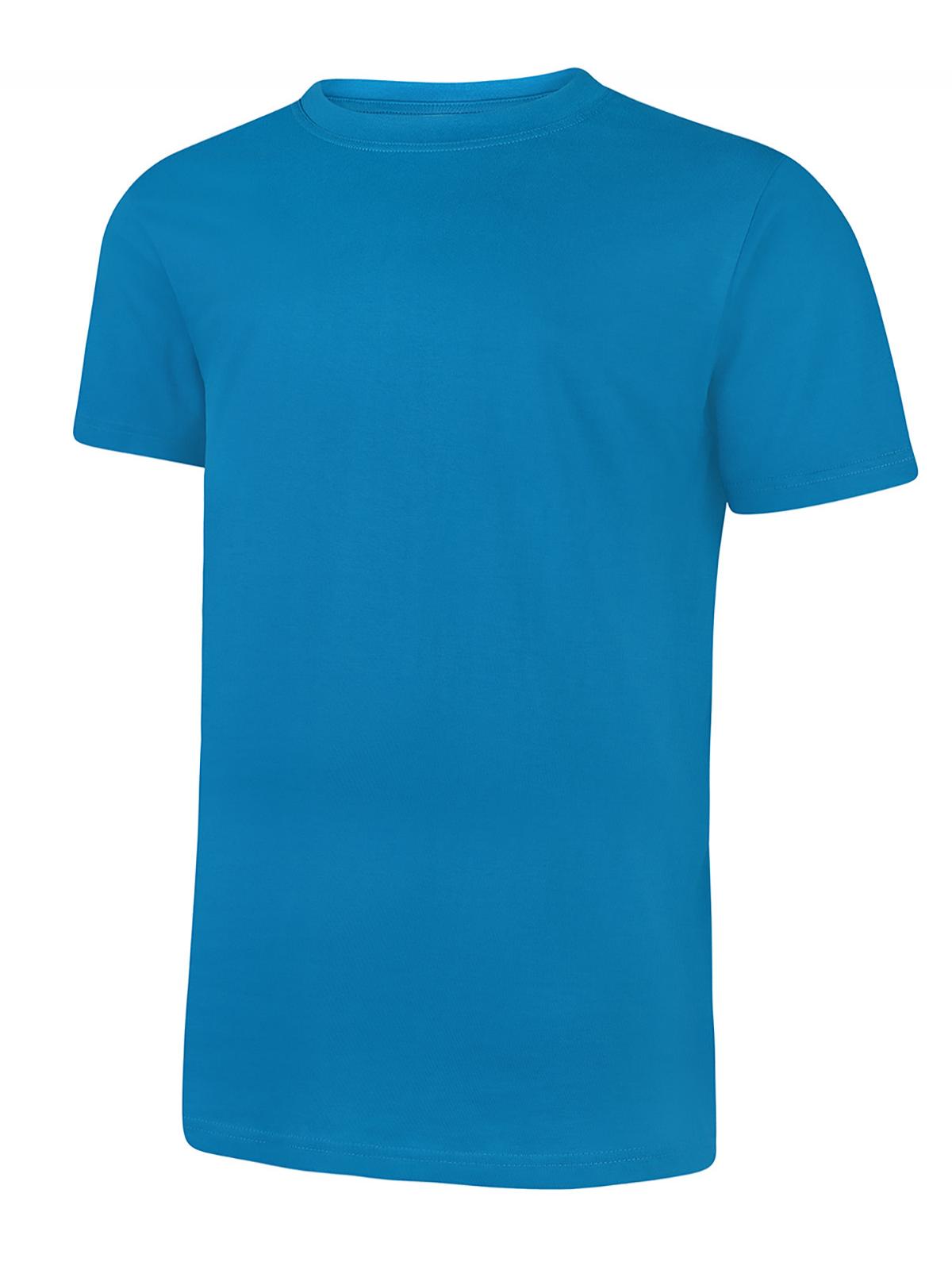 Uneek UC301 plain sapphire blue crew neck t-shirt
