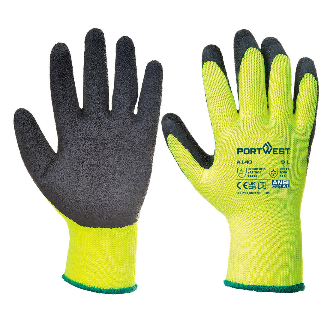 Cold 10 Latex Crinkle Glove Black Cold 10 Latex Crinkle Glove Black