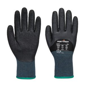 Cold 13 Latex Crinkle 3/4 Dipped Glove Black