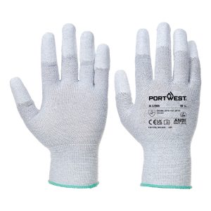 ESD 13 PU Fingertip Glove Grey