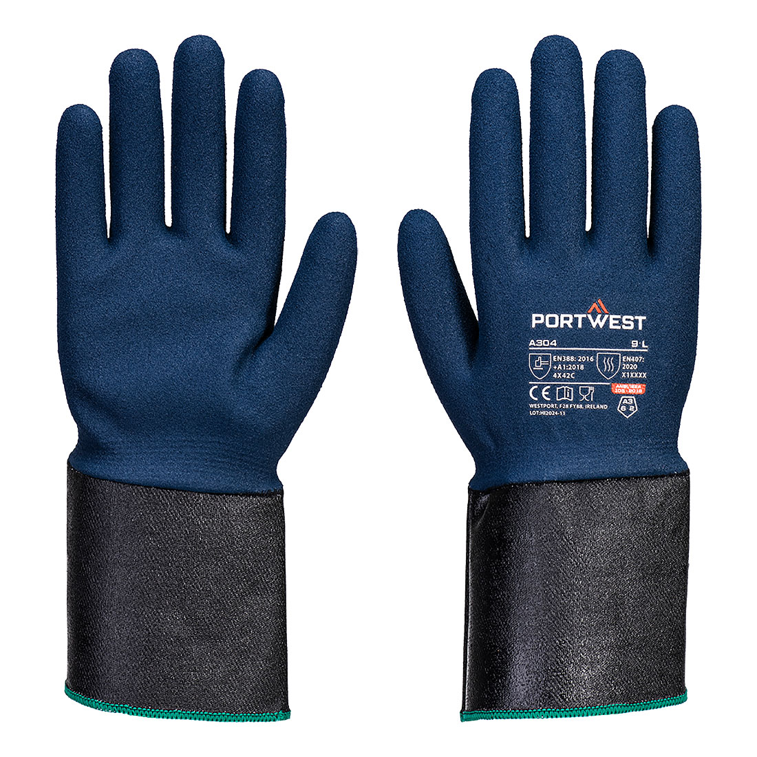 Grip C13 Nitrile Foam Extend Cuff Glove Grey/Blue Grip C13 Nitrile Foam Extend Cuff Glove Grey/Blue