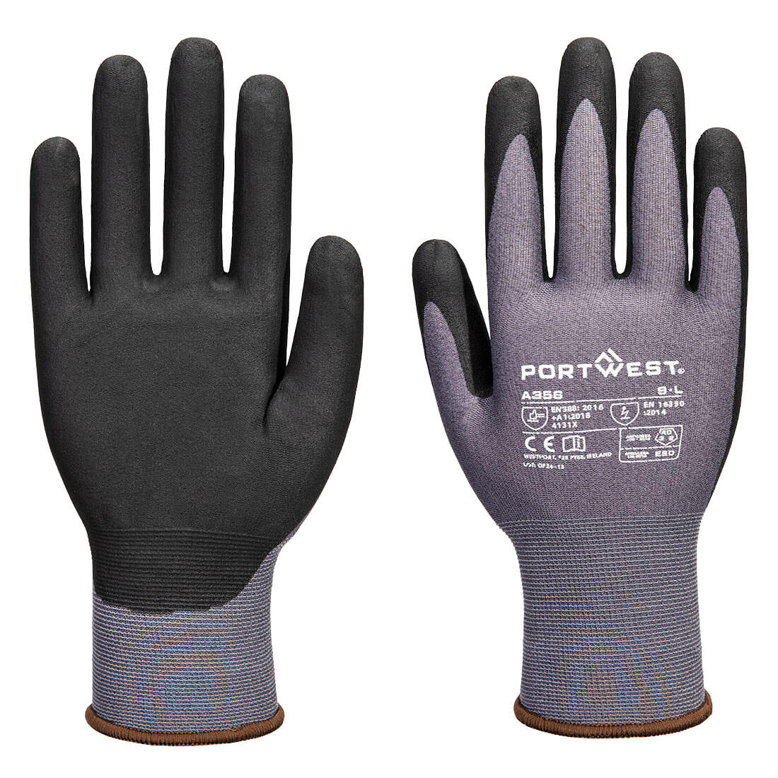 ESD 15 Nitrile Essential Glove (Pk12) Grey/Black ESD 15 Nitrile Essential Glove (Pk12) Grey/Black